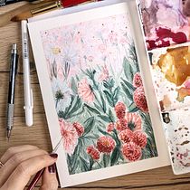 Mi Proyecto del curso: Creación de paletas de color con acuarela. Creativit, Traditional illustration, Painting, and Watercolor Painting project by Carla Antillon - 01.04.2020