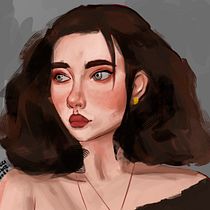 Mi Proyecto del curso: Pinceles y pixeles: introducción a la pintura digital en Photoshop Retrato. Projekt z dziedziny Ilustracja c, frowa i  Malarstwo użytkownika Karla Cecilia Ruiz Peñaloza - 04.01.2020