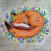Mi Proyecto del curso: Acuarela sobre madera. Traditional illustration project by Andrea Pazos - 01.07.2020