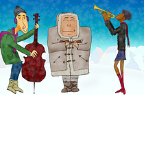 Los 3 músicos polares. Children's Illustration project by jorge_schweitzer - 01.10.2020