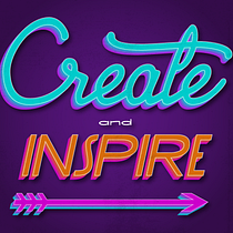 Create and Inspire. Design, Lettering, and Digital Lettering project by Johanna Franco - 01.10.2020