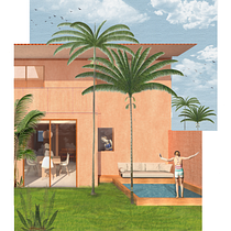Mi Proyecto del curso: Representación gráfica casa de playa.. Un projet de Architecture , et Architecture numérique de Anna Fernández - 12.01.2020