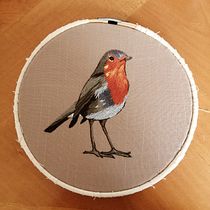 Mi Proyecto del curso: Pintar con hilo: técnicas de ilustración textil. Bordado projeto de Luciana Rodriguez Ramirez - 12.01.2020