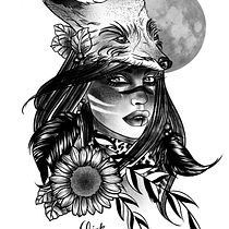 Mi Proyecto del curso: Diseño e ilustración digital de tatuajes con Procreate. Traditional illustration project by Carlota Parga - 01.14.2020