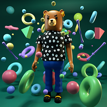 Mi Proyecto del curso: Diseño de personajes en Cinema 4D: del boceto a la impresión 3D. Een project van 3D y 3D-karakterontwerp van Eduardo Pulido - 15.01.2020