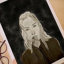 Mi Proyecto del curso: Retrato con lápiz, técnicas de color y Photoshop. Projekt z dziedziny R i sunek ołówkiem użytkownika sarafernandezmoral - 15.01.2020