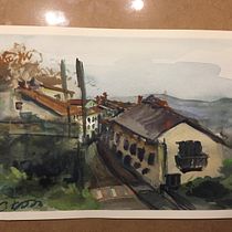 My project in Urban Landscapes in Watercolor course. Watercolor Painting project by chloeslsmith - 01.15.2020