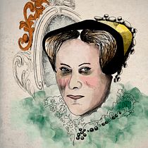 My project in Illustration Techniques with Digital Watercolor course, its a illustration of the queen Mary Tudor . Un progetto di Illustrazione tradizionale di Marisa Piló - 16.01.2020