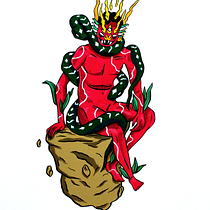 Demon. Traditional illustration project by Beto Hojas - 02.10.2020