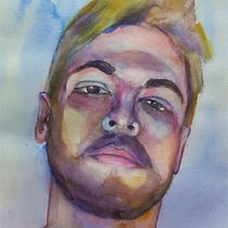 Mi Proyecto del curso: Retrato artístico en acuarela. Fine Arts project by Ivaylo Nikolov - 01.18.2020
