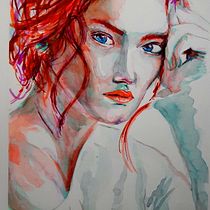 Mi Proyecto del curso: Retrato artístico en acuarela - Marina U. Watercolor Painting project by Yanuly Sanson - 01.20.2020