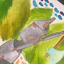 My project in Introduction to Illustration for Children course. Traditional illustration project by Chiara Borsari - 01.21.2020