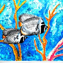 Mi Proyecto del curso: peces en el mar. Un progetto di Pittura ad acquerello di lola martín - 18.01.2020