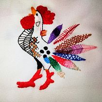 Mi Proyecto del curso: Técnicas de bordado: ilustrando con hilo y aguja. Embroider project by Verónica Hurtado - 01.26.2020