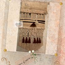 Mi Proyecto del curso: Introducción al macramé: creación de un tapiz decorativo Ein Projekt aus dem Bereich H und werk von cristina m. - 03.08.2020