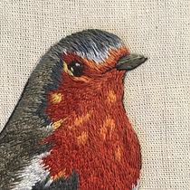 Mi Proyecto del curso: Pintar con hilo: técnicas de ilustración textil. Bordado projeto de Aura R. Cruz Aburto - 27.01.2020