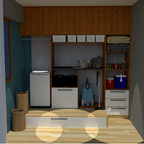 Mi Proyecto del curso: habitación de servicio.. Een project van Interieurontwerp van mrbalocchi - 27.01.2020