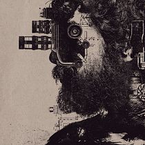 CameraMan: Ilustración artística con técnicas experimentales. Colagem, Design e Ilustração tradicional projeto de Dario Silva Quecan - 22.01.2020