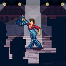Mi Proyecto del curso: Bailarín en pixel art. Een project van Pixel art van Coral Herrera - 13.02.2020