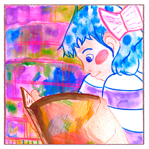 Mi Proyecto del curso: Introducción a la ilustración infantil - Cuento Infantil: Matilda. Creativit, Drawing, Character Design, Traditional illustration, and Children's Illustration project by Desiree Urbina - 02.01.2020