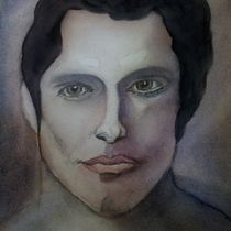 Mi Proyecto del curso: Retrato artístico en acuarela. Fine Arts, Painting, Watercolor Painting, and Portrait Drawing project by Veronica Haydee Allievi - 02.01.2020
