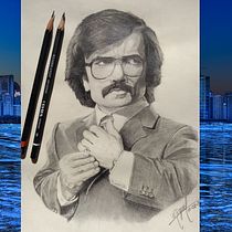 Mi Proyecto del curso: Retrato realista con lápiz de grafito. Desenho a lápis, e Desenho de retrato projeto de Miguel Rodríguez Hernández - 03.02.2020