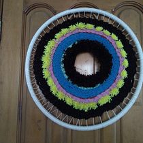 Mi Proyecto del curso: Tejido en telar circular. Tecido projeto de Zulema Gutiérrez Soto - 09.02.2020