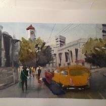 Mi Proyecto del curso: Paisajes urbanos en acuarela. Pintura em aquarela projeto de lisete_ao - 18.12.2019