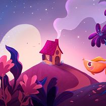 Escena para el reto de Childhoodweek 2019. Un proyecto de Ilustración digital e Ilustración infantil de fridachamochumbi - 03.02.2020