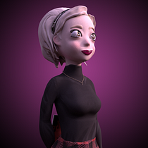 Mi Proyecto del curso: Creación de personajes: del 2D al 3D (Sabrina Spellman) Ein Projekt aus dem Bereich 3D, 3-D-Design und Design von Figuren von Cesar Ramírez - 06.02.2020