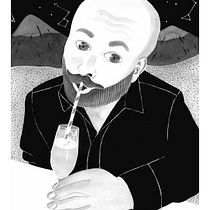 Mi Proyecto del curso: Rubén cósmico. Artes plásticas, e Desenho de retrato projeto de sarandres - 07.02.2020