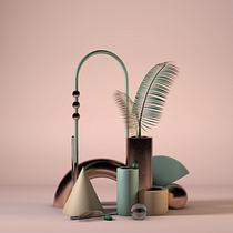 My project in Express Introduction to 3D: From Zero to Render with Cinema 4D course. Un progetto di 3D, Modellazione 3D e Progettazione 3D di hang_le - 08.02.2020