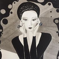 Mujer: Mi proyecto del curso - Introducción a la ilustración con tinta china. Ilustração tradicional projeto de Eleonora Lemo Estrada - 09.02.2020