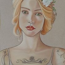Mi Proyecto del curso: Ilustración con pastel y lápices de colores. Desenho, Desenho artístico, Desenho de retrato, e Pintura projeto de essuvigi - 10.02.2020