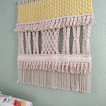 Mi Proyecto del curso: Introducción al macramé: creación de un tapiz decorativo. Macramé project by Javiera Oliva - 02.10.2020