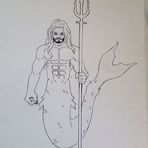 Mi Proyecto del curso: Ilustración para cómics: anatomía de un superhéroe : Sireno. Comic projeto de Christian Camacho Castejón - 14.02.2020