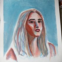 Mi Proyecto del curso: Retrato artístico en acuarela. Portrait Drawing project by Maria Eugenia Díaz Naya - 02.14.2020