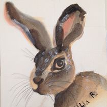 Mi Proyecto del curso: Técnicas experimentales de acuarela para principiantes  Ein Projekt aus dem Bereich Artistische Zeichnung, Porträtzeichnung, Realistische Zeichnung und Traditionelle Illustration von Athia Rodriguez - 16.02.2020