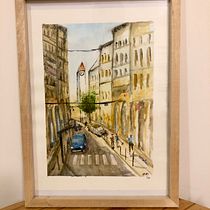PARIS. Pintura em aquarela projeto de Matias Di Capua - 18.02.2020