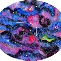 Galaxia ARIES. Un progetto di Pittura ad acquerello di Jennifer Machado - 20.02.2020