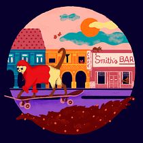 Gato Skater. Un progetto di Illustrazione digitale di Sofía Martínez - 21.02.2020
