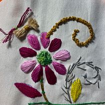 Mi Proyecto del curso: Bordado y personalización de accesorios . Embroider project by Natalia Reyes Velázquez - 02.22.2020