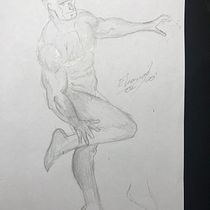 Meu projeto do curso: Ilustração para quadrinhos: a anatomia de um super-herói. Desenho a lápis projeto de Eliomar Pereira dos Santos - 24.02.2020