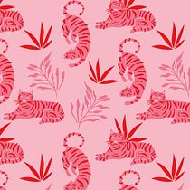 patterns tigre roza . Projekt z dziedziny Design użytkownika Carolina Soto Renedo - 24.02.2020