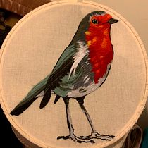Mi Proyecto del curso: Pintar con hilo: técnicas de ilustración textil. Embroider project by Barbara Fiorilo-Mendoza - 07.15.2020