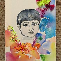 Simon mi hijo. Embroider, and Traditional illustration project by Gabriela Villacís - 05.01.2020