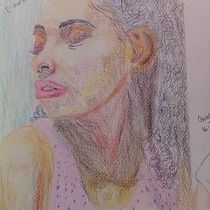Mi Proyecto del curso: Ilustración con pastel y lápices de colores. Desenho de retrato, e Desenho realista projeto de Oscar Eduardo Aguilar Gaxiola - 02.03.2020
