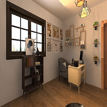 Mi Proyecto del curso: MI OFICINA PARA CONSULTORIA. Een project van 2D-animatie, 3D-animatie, Architectuur y  Schetsen van ANDREA LISBETH ALANIA CAMPOS - 15.03.2020