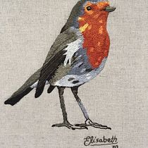 Mi Proyecto del curso: Pintar con hilo: técnicas de ilustración textil. Bordado projeto de Elisabeth Aldana - 05.03.2020