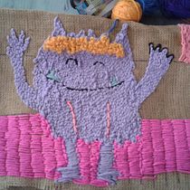 Mi monstruo. Bordado projeto de agustina_lanfrit - 05.03.2020